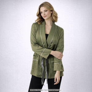 Sugarhigh Olive Green Tie-Front Jacket Boho Utility Coquette Whimsigoth S NWT